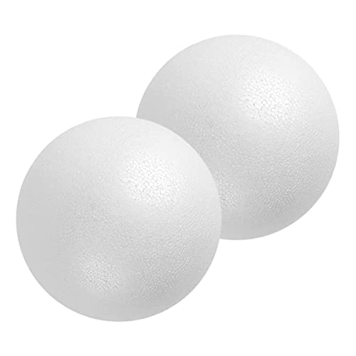 Gadpiparty 2 Stück Große Schaumstoffkugeln Glatte Bastelkugeln Styropor DIY Dekoration für Hochzeiten Feste Modellbau Bemalbar und Vielseitig Gestaltbar von Gadpiparty