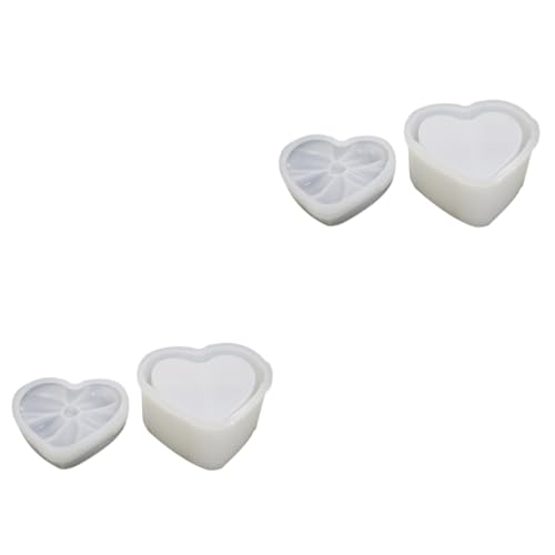 Gadpiparty 2 Stück Herzförmige Silikonform für Diy Schmuckboxen mit Schleifen Deckel Epoxidharz Gießform Einfach zu Reinigen und Wiederverwendbar für Kreative Bastelprojekte und Aufbewahrung Gadpiparty 2 Stück Herzförmige Silikonform für Diy Schmuckboxen mit Schleifen Deckel Epoxidharz Gießform Einfach zu Reinigen und Wiederverwendbar für Kreative Bastelprojekte und Aufbewahrung von Gadpiparty