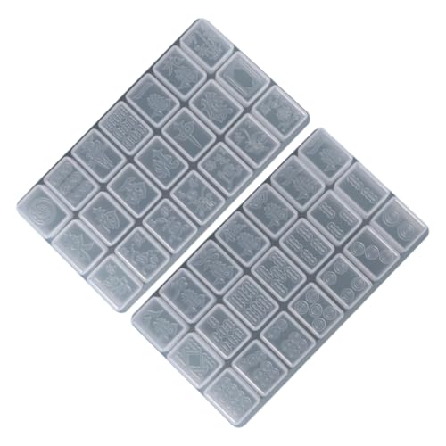 Gadpiparty 2 Stück Jong Silikonform für DIY Crystal Epoxy Resin Moulds Wiederverwendbar Antihaftbeschichtet Robust und Einfach zu Reinigen für Handgemachte Bastelprojekte von Gadpiparty