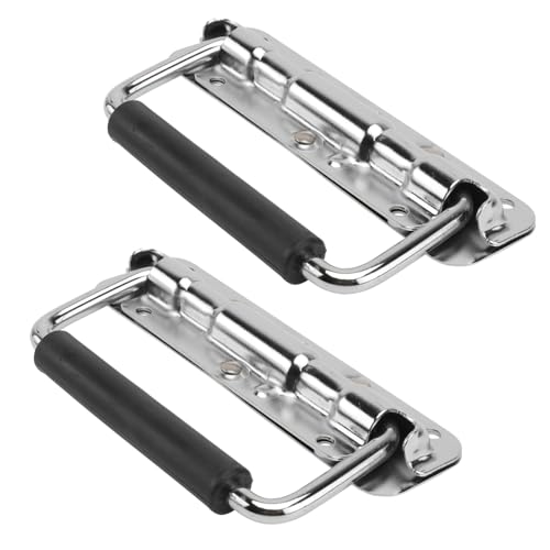 Gadpiparty 2 Stück Klappgriff für Flight Case Gefedert und Stabile Abriebfeste Metallgriffe Ergonomisch Gepolstert Passend für Werkzeug Transportkisten Silber Gadpiparty 2 Stück Klappgriff für Flight Case Gefedert und Stabile Abriebfeste Metallgriffe Ergonomisch Gepolstert Passend für Werkzeug Transportkisten Silber von Gadpiparty