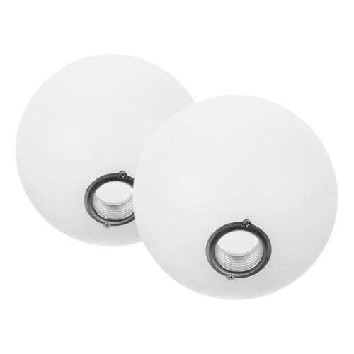 Gadpiparty 2 Stück Kugel Lampenschirme Ømm Fassung Runde Milchglas Lampenabdeckung Diffuser Lampenschirm für Tischlampen Wohnzimmer Beleuchtung Einfache Montage Modernes Design von Gadpiparty