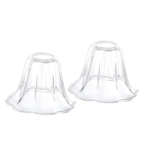 Gadpiparty 2 Stück Lampenschirme Transparent Schutzschirme für Tisch und Deckenlampen Dekorative Lichtabdeckung für Wohnzimmer Schlafzimmer Kinderzimmer Kompatibel mit Verschiedenen Lampen von Gadpiparty