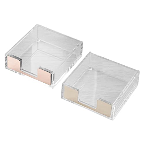 Gadpiparty 2 Stück Memo Pad Halter Transparent Großer Notizblock Organizer mit Stiftehalter für Schreibtisch Büroaufbewahrung Roségold und Gold Gadpiparty 2 Stück Memo Pad Halter Transparent Großer Notizblock Organizer mit Stiftehalter für Schreibtisch Büroaufbewahrung Roségold und Gold von Gadpiparty