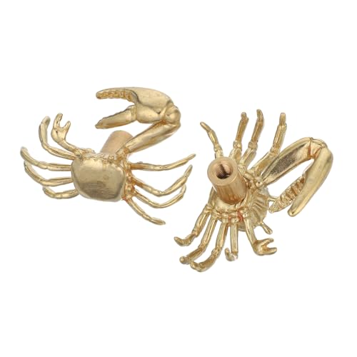 Gadpiparty 2 Stück Messing Krabben Schubladengriffe Verspieltes Design mit Großen Scheren Nautischer Stil für Küchen Schrankmöbel Vielseitige Anwendung Hochwertige Oberflächenveredelung Gadpiparty 2 Stück Messing Krabben Schubladengriffe Verspieltes Design mit Großen Scheren Nautischer Stil für Küchen Schrankmöbel Vielseitige Anwendung Hochwertige Oberflächenveredelung von Gadpiparty
