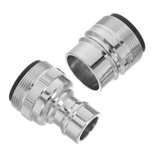 Gadpiparty 2 Stück Messing Wasserhahn Adapter für Geschirrspüler und Waschmaschine Leckfester Wasseranschluss für Küche und Waschküche Kompatibel mit Verschiedenen Geräten von Gadpiparty