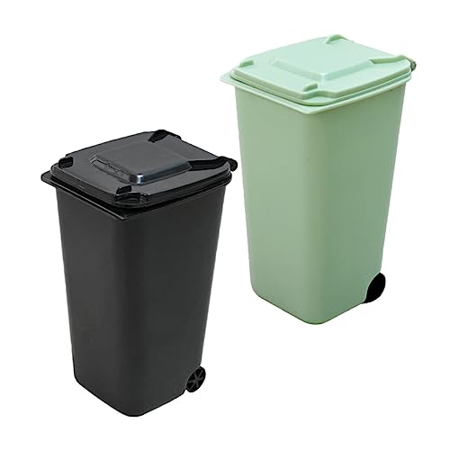 Gadpiparty 2 Stück Mini Tischmülleimer Abfallbehälter für Schreibtisch Dekorativ und Funktional für Büro und Schlafzimmer Umweltfreundliches Material Platzsparend und Ansprechend von Gadpiparty