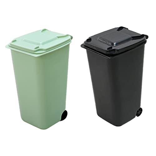Gadpiparty 2 Stück Mini Tischmülleimer Dekorativer Abfalleimer für Büro und Zuhause für Schreibtisch Accessoire Schwarz und Grün Gadpiparty 2 Stück Mini Tischmülleimer Dekorativer Abfalleimer für Büro und Zuhause für Schreibtisch Accessoire Schwarz und Grün von Gadpiparty