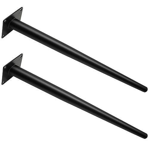 Gadpiparty 2 Stück Möbelbeine Tapered Tischbeine Robustem DIY Füße für Stühle Tische und Kommoden Langlebige Ersatzfüße für Möbel Schwarz von Gadpiparty