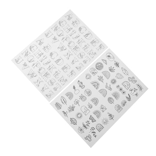 Gadpiparty 2 Stück Nähmustervorlage löslich Stickerei Stickstabilisatoren Stickstabilisator klebrig Wasser Stoff bettwäsche Handnäh-Stabilisatoren Auflösbare Stickschablonen Nähenvorräte von Gadpiparty