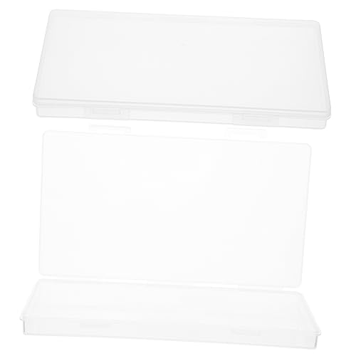 Gadpiparty 2 Stück Nagelkunst Aufbewahrungsboxen Transparente PP Organizer für Maniküre Schmuck und Perlenlagerung für Zuhause und Reisen von Gadpiparty