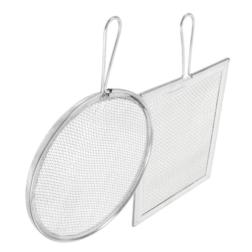 Gadpiparty 2 Stück Sichter Für Steine Gartensiebe Sandsieb Glasur Sieb Keramik Bodensiebsieb Gartensieb Für Erde Rostfreier Stahl Silver von Gadpiparty