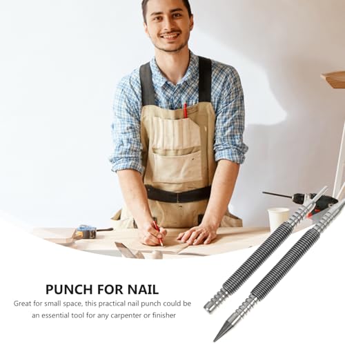 Gadpiparty 2 Stück Teiliges Federbelastetes Nagelset Carbonstahl Nagelmarkierer Handliches Präzisionswerkzeug Für Holz Metall Glas Für Enge Arbeitsbereiche von Gadpiparty