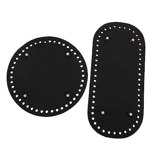 Gadpiparty 2 Stück Teiliges PU Leder Taschenboden mit Löchern Rund und Strapazierfähige DIY Tasche Bodenplatte für Strick und Häkelprojekte Stabiler Bodenformer für Handtaschen und Gadpiparty 2 Stück Teiliges PU Leder Taschenboden mit Löchern Rund und Strapazierfähige DIY Tasche Bodenplatte für Strick und Häkelprojekte Stabiler Bodenformer für Handtaschen und von Gadpiparty