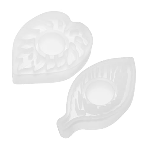 Gadpiparty 2 Stück Teiliges Silikon-teelichthalter-formset mit Blattdesign Flexible Resin-gießformen für DIY Kerzenhalter Präzise Textur Wiederverwendbar Vielseitig für Dekoration und Gadpiparty 2 Stück Teiliges Silikon-teelichthalter-formset mit Blattdesign Flexible Resin-gießformen für DIY Kerzenhalter Präzise Textur Wiederverwendbar Vielseitig für Dekoration und von Gadpiparty