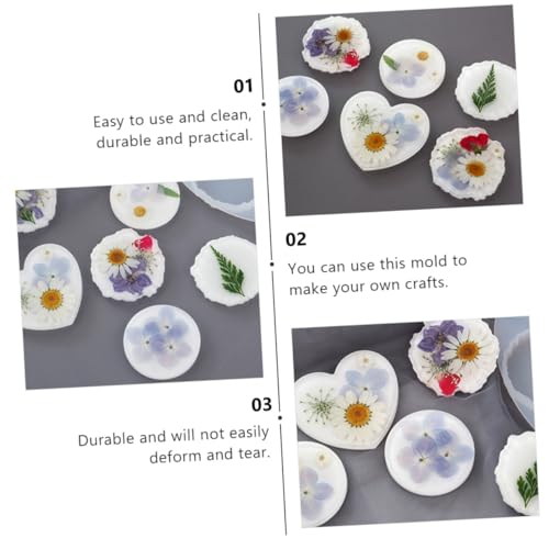 Gadpiparty 2 Stück Teiliges Silikonform für DIY Phone Grip Flexible Langlebige Epoxidharz Gießform Unregelmäßige Runde Form Geeignet für Individuelle Handyhalter Kreative Bastelprojekte von Gadpiparty