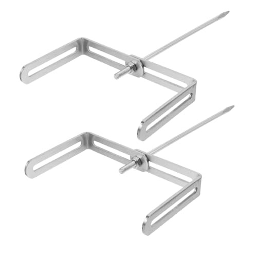 Gadpiparty 2 Stück Verstellbare Rohrhalter für Fallrohre Wetterfester Eisen Gartenablaufstütze Robustes Wind und Tierresistentes Design für Haus und Gewerbebereiche von Gadpiparty