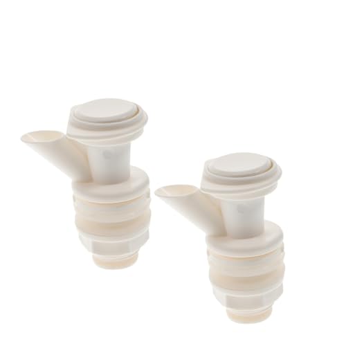 Gadpiparty 2 Stück Wasserhahn Auslaufhahn Ersatz für Getränkespender Knopfbedienung Vielseitig für Glasflaschen und Kühlbehälter Einfache Installation Kompakt für Outdoor und Party von Gadpiparty