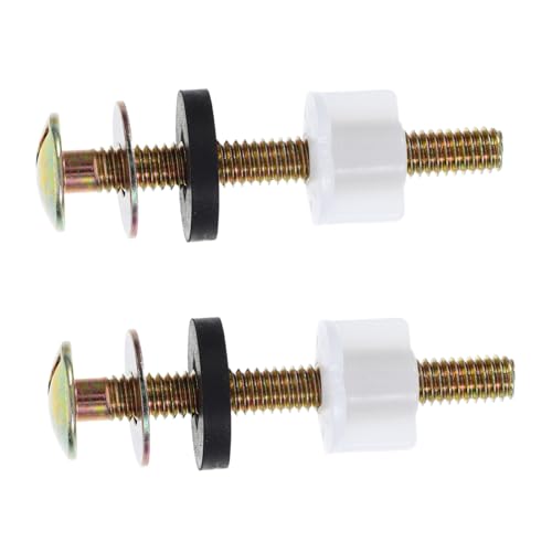 Gadpiparty 2 Stück Wc Befestigungsschrauben Teiliges mit Extra Langen Muttern und Dichtungen Stabile Toilettensitz Befestigungsteile aus Metall und Kunststoff Einfach zu Montieren für Bad Gadpiparty 2 Stück Wc Befestigungsschrauben Teiliges mit Extra Langen Muttern und Dichtungen Stabile Toilettensitz Befestigungsteile aus Metall und Kunststoff Einfach zu Montieren für Bad von Gadpiparty