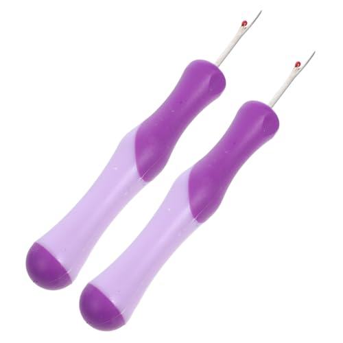 Gadpiparty 2 Stück Werkzeug zum Auftrennen von Nähten nähwerkzeug präzisionswerkzeug Stichwerkzeug Nahttrenner schwere Ausführung Nahtfadenentferner Thread Unpicker Plastik Violett von Gadpiparty