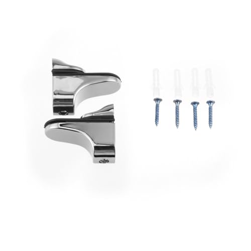 Gadpiparty 2 Stück Zinklegierung Glas Klemmhalter Verstellbar Silber Glashalterung für Glasregale Robust und Langlebig Geeignet für Glasplatten Regalhalterung Badezimmer Gadpiparty 2 Stück Zinklegierung Glas Klemmhalter Verstellbar Silber Glashalterung für Glasregale Robust und Langlebig Geeignet für Glasplatten Regalhalterung Badezimmer von Gadpiparty