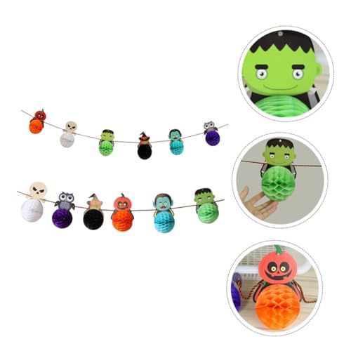 Gadpiparty 2 Teiliges DIY Halloween Kürbis Laterne Hängende Ball Girlande Bunte Party Deko Banner für Halloween Fest Basteln Langlebig und Einfach Aufzuhängen Gadpiparty 2 Teiliges DIY Halloween Kürbis Laterne Hängende Ball Girlande Bunte Party Deko Banner für Halloween Fest Basteln Langlebig und Einfach Aufzuhängen von Gadpiparty