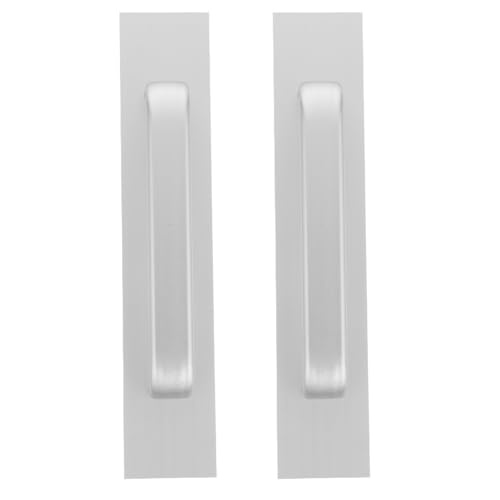 Gadpiparty 2 selbstklebende Push-Pull-Griffe: selbstklebende Türgriffe aus Aluminiumlegierung für Küchenschränke, Duschtüren und Schubladen – einfache Installation von Gadpiparty
