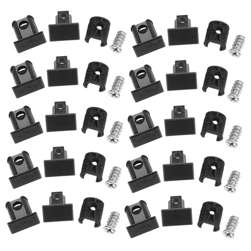 Gadpiparty 20 Sätze Regalbodenträger Robuste Langlebige Stützclips für Holzregale Montageschrauben für Schränke Bücherregale und Vitrinen von Gadpiparty