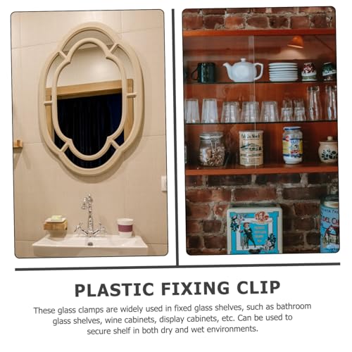 Gadpiparty 20 Sätze Teiliges Kunststoff glasklammern Spiegelhalterung Glasbefestigung Clips Transparent Rostfrei Vielseitig für Spiegel Glasplatten Möbelmontage Badezimmer Zufällige Farbe Gadpiparty 20 Sätze Teiliges Kunststoff glasklammern Spiegelhalterung Glasbefestigung Clips Transparent Rostfrei Vielseitig für Spiegel Glasplatten Möbelmontage Badezimmer Zufällige Farbe von Gadpiparty