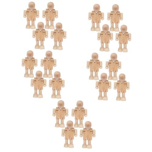 Gadpiparty 20 Stck Teiliges DIY Holzfiguren zum Bemalen Glatte Oberfläche Stabile Tischdekoration für Zuhause Kinderzimmer Pädagogisches Bastelspielzeug Kreative Holzpuppen für Gadpiparty 20 Stck Teiliges DIY Holzfiguren zum Bemalen Glatte Oberfläche Stabile Tischdekoration für Zuhause Kinderzimmer Pädagogisches Bastelspielzeug Kreative Holzpuppen für von Gadpiparty