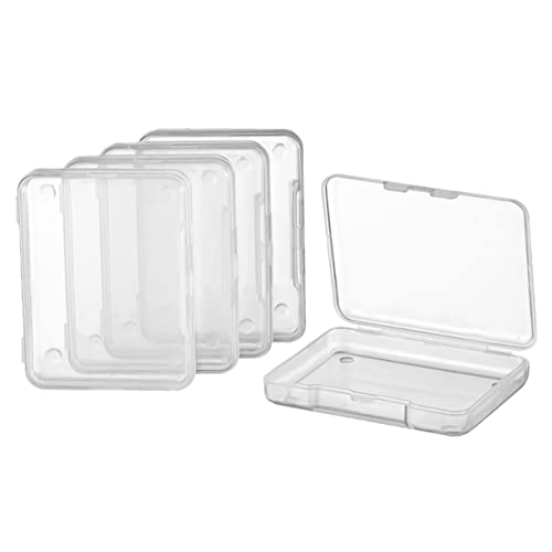 Gadpiparty 20 Stück Aufbewahrungsbox mit Klappdeckel Transparenter Kunststoff Langlebiger Schmuckhalter für Ringe und Kleiner Perlen für Reisen und Outdoor Einsatz von Gadpiparty