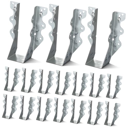 Gadpiparty 20 Stück Balkenaufhänger Verzinktem Stahl für Holzdecken Pergolen und Dächer Robuste Hurricane Tie Befestigungen Silber von Gadpiparty