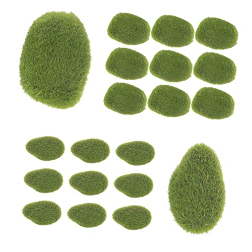Gadpiparty 20 Stück Imitation Moss Stones Dekorative Kunststeine für Mikrolandschaften für Bonsai und Innendekoration von Gadpiparty
