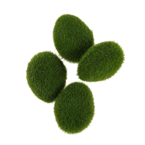 Gadpiparty 20 Stück Simulations Stein Miniatur Landschaft Moosfelsen eingetopft klein Anlage Die einmachgläser Simulation Moosstein Moosball Terrarium Mooskugel Dekoration von Gadpiparty