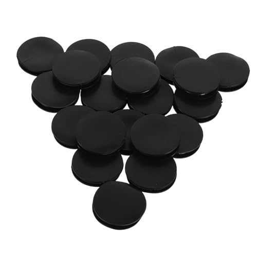 Gadpiparty 20 Stück Teiliges Gummistopfen für Sparbüchsen Rund Schwarz Weich Flexibel Robust Piggy Bank Stopper Zubehör Einfach Einsetzbar Sicherer Verschluss von Gadpiparty