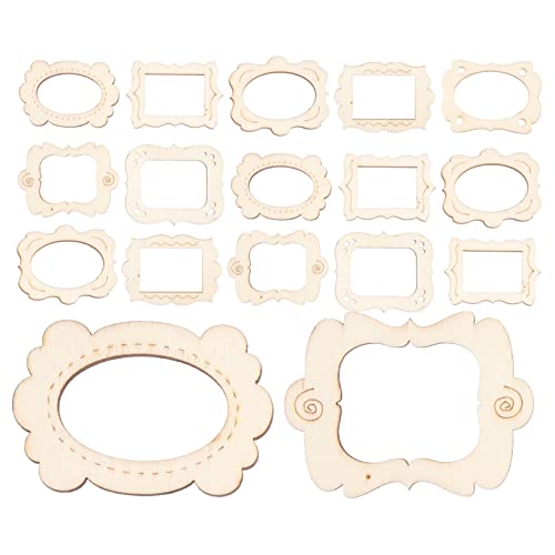 Gadpiparty 20 Stück Unbehandelte Holzanhänger für Diy Projekte Holzfoto Rahmen Pendants Leere Holzform zum Bemalen und Verzieren Handgemachte Bastelideen für Erwachsene Gadpiparty 20 Stück Unbehandelte Holzanhänger für Diy Projekte Holzfoto Rahmen Pendants Leere Holzform zum Bemalen und Verzieren Handgemachte Bastelideen für Erwachsene von Gadpiparty