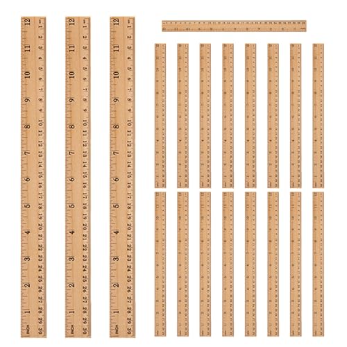 Gadpiparty 20 Stück doppelseitiges Holzlineal – Multifunktions-Holzmesswerkzeug 12 Zoll – Messlineale für Heimwerker und Holzbearbeitung Gadpiparty 20 Stück doppelseitiges Holzlineal – Multifunktions-Holzmesswerkzeug 12 Zoll – Messlineale für Heimwerker und Holzbearbeitung von Gadpiparty