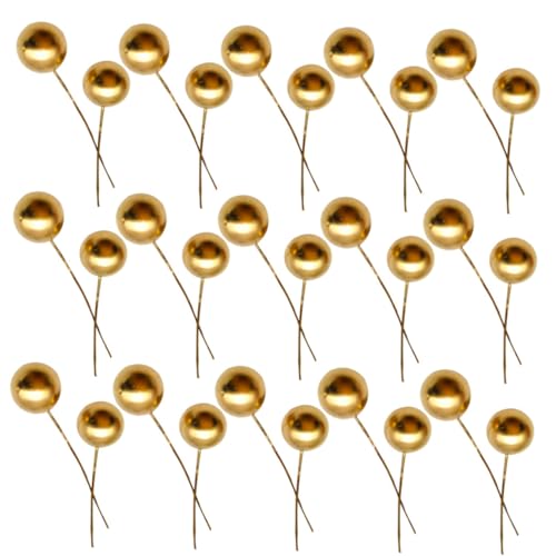 Gadpiparty 200 Stück Künstliche Goldene Beerenzweige Langlebige Weihnachtsdekoration für Kränze DIY Handwerksprojekte Festliche Baum und Tischdeko Frostbeständig für Weihnachtsbaum und von Gadpiparty