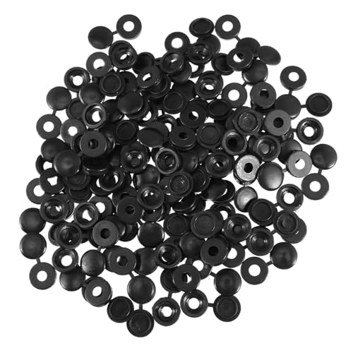 Gadpiparty 200 Stück Kunststoff Schraubenkappen mit Scharnier Langlebige Schutzabdeckungen für Möbelbeschläge Stabile Schraubenabdeckungen Einfache Montage Witterungsbeständig Vielseitig von Gadpiparty