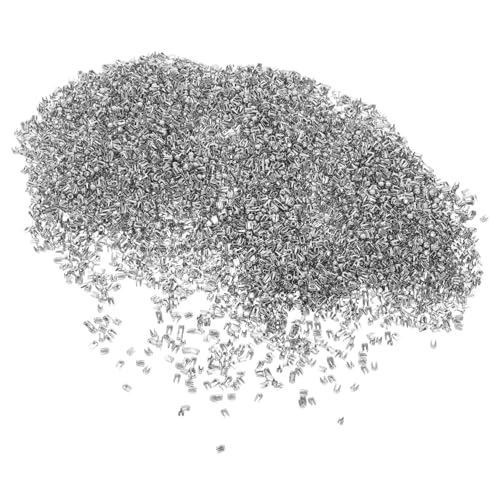 Gadpiparty 2000 Stück Perlmuttknöpfe aus Metall Perlen-Nieten Stoffreparatur Werkzeug Rundkopf Nieten Hutnieten Modus Perlennieten Perlenknöpfe für Kleidung Rostfreier Stahl Silver von Gadpiparty