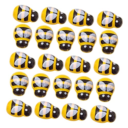 Gadpiparty 200stücke Holz Bienen Dekoration Miniatur Simulierte Ornament Für Garten Innenraum Kinderspielzeug Naturmaterialien Schmuck Accessoires von Gadpiparty