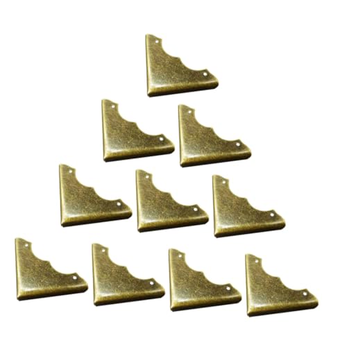 Gadpiparty 20Stücke Retro Eckschutz Metall für Schmuckkästen Korrosionsbeständig Installieren Antikes Design für Geschenkboxen und Möbel Vintage Kantenabdeckungen von Gadpiparty