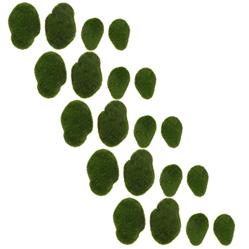 Gadpiparty Stück Künstliche Moossteine Dekorative Simulation Moosige Steine für Mikrolandschaften Bonsai Dekoration und Terrarien von Gadpiparty