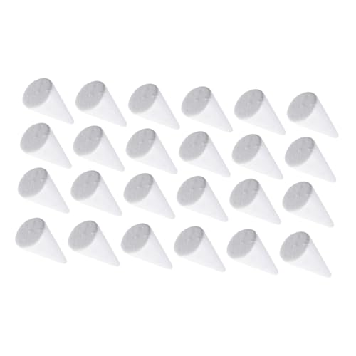 Gadpiparty 24 Stück Teiliges Weiße Stabile Bastelkegel für DIY-projekte Vielseitige Schaumstoff Partydeko Weihnachtsbaum-deko Kinderhandwerk und Kreative Bastelarbeiten von Gadpiparty