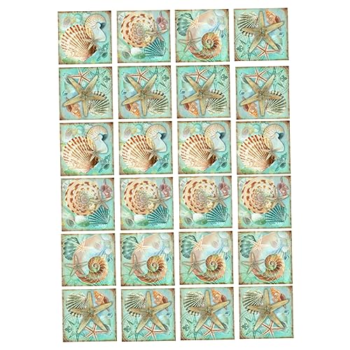 Gadpiparty 24stücke Wasserfeste Abnehmbare Fliesenaufkleber Mit Muschel-Design Für Küche Und Badezimmer Dekorative Wandsticker Gadpiparty 24stücke Wasserfeste Abnehmbare Fliesenaufkleber Mit Muschel-Design Für Küche Und Badezimmer Dekorative Wandsticker von Gadpiparty