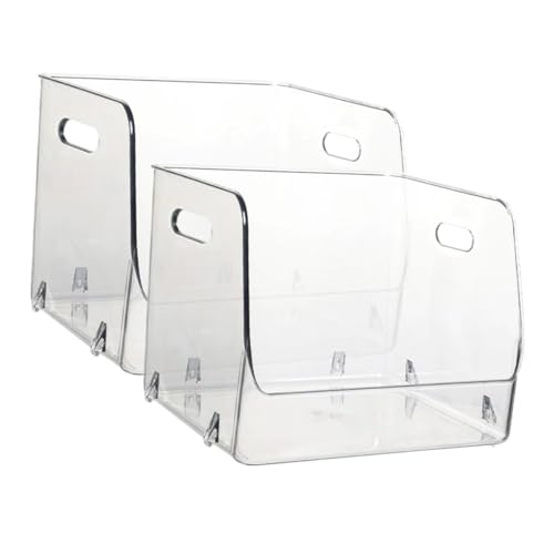 Gadpiparty 2Er-Packung Desktop -Speicherregal Aufbewahrungsboxen Container groß Schreibtisch Organisatoren stapelbare Vorratsbehälter Speicherbehälter das Haustier Transparent Gadpiparty 2Er-Packung Desktop -Speicherregal Aufbewahrungsboxen Container groß Schreibtisch Organisatoren stapelbare Vorratsbehälter Speicherbehälter das Haustier Transparent von Gadpiparty