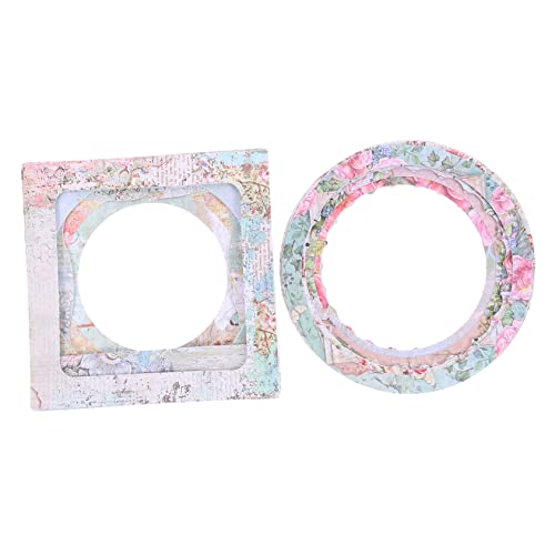 Gadpiparty 2sätze DIY-Handwerk-Papier Mit Hohl-Fenster Für Scrapbook Bastel-hintergrundpapier Dekoratives Papier Für Tagebücher Und Andere Bastelarbeiten von Gadpiparty