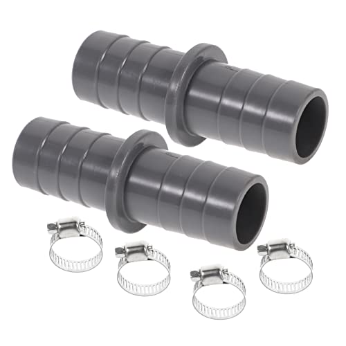 Gadpiparty 2Sätze Wascher Abflussadapter Verlängerungsstecker für Waschmaschine mit Schlauchklemmen Material Langlebig und Zuverlässig von Gadpiparty