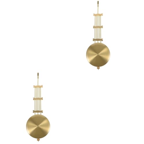 Gadpiparty 2stücke Wanduhr Ersatzteil Goldene Pendeluhr Für Kompatibel Wanduhren Präzise Zeitmessung Design Und Langlebig von Gadpiparty