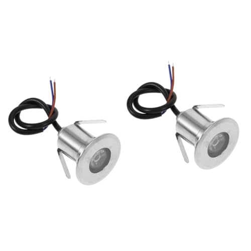 Gadpiparty 2St Sternenlichter Bodenleuchten im Freien Untergrundlicht Mini LED Einbauleuchte LED Bodeneinbaustrahler Einbau-Puck-Leuchten Wandeinbauleuchte für den Außenbereich Silver von Gadpiparty