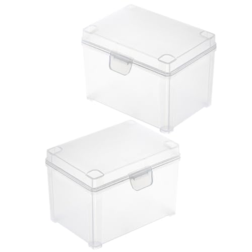 Gadpiparty 2Stücke Kleine Aufbewahrungsboxen Kunststoff mit Deckel Transparente Behälter für Büro Schule und Zuhause zur Aufbewahrung von Spielkarten Schmuck und Kleinteilen Gadpiparty 2Stücke Kleine Aufbewahrungsboxen Kunststoff mit Deckel Transparente Behälter für Büro Schule und Zuhause zur Aufbewahrung von Spielkarten Schmuck und Kleinteilen von Gadpiparty